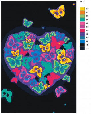 Картина по номерам, 60 x 90, FU45