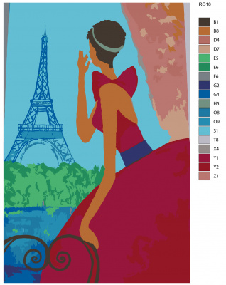 Картина по номерам, 48 x 72, RO10