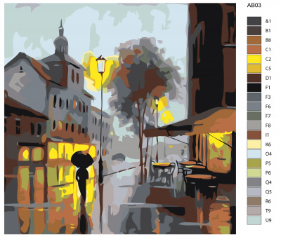 Картина по номерам, 80 x 80, AB03