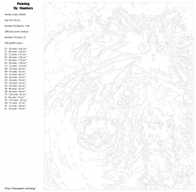 Картина по номерам, 40 x 50, KTMK-393603