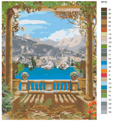 Картина по номерам, 72 x 90, RP32