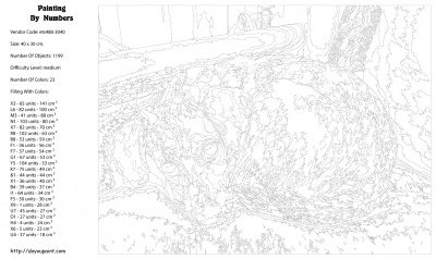 Картина по номерам, 30 x 40, ets488-3040