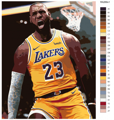 Картина по номерам, 48 x 60, RA269