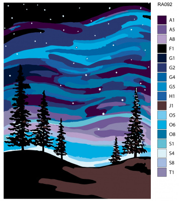 Картина по номерам, 75 x 100, RA092