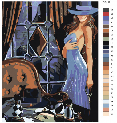 Картина по номерам, 48 x 60, RO111