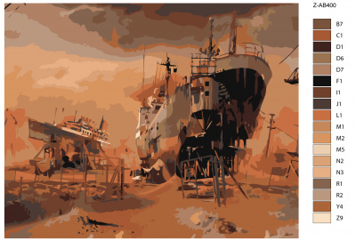 Картина по номерам, 72 x 90, Z-AB400