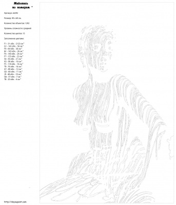 Картина по номерам, 40 x 60, z6292