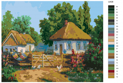 Картина по номерам, 48 x 60, UA08