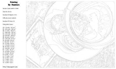 Картина по номерам, 30 x 40, ets487-3-3040