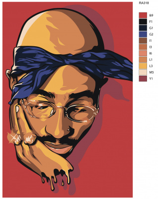 Картина по номерам, 100 x 150, RA318