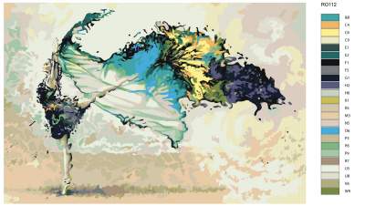 Картина по номерам, 72 x 108, RO112