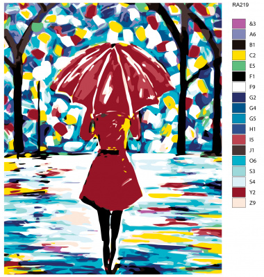 Картина по номерам, 80 x 100, RA219