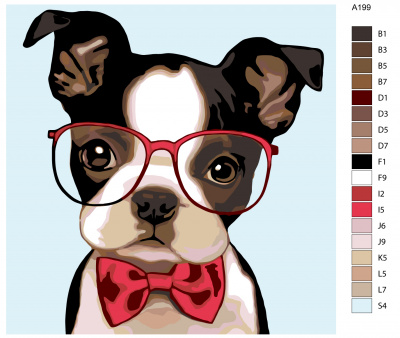 Картина по номерам, 40 x 40, A199