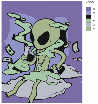 Картина по номерам, 40 x 50, Z-AB646