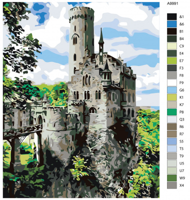 Картина по номерам, 72 x 90, GU-A9991
