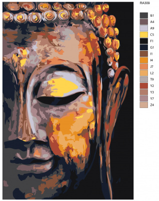 Картина по номерам, 48 x 72, RA309