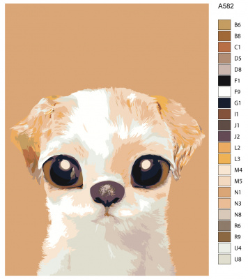 Картина по номерам, 36 x 48, A582