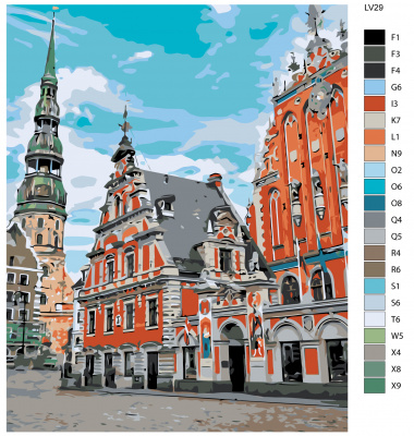 Картина по номерам, 48 x 60, LV29