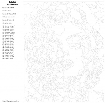 Картина по номерам, 40 x 50, KTMK-128871
