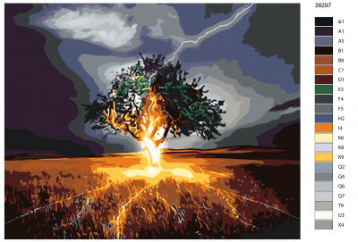 Картина по номерам, 100 x 125, KTMK-38297