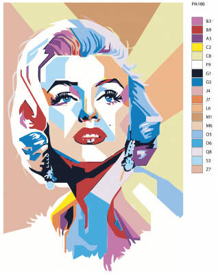 Картина по номерам, 72 x 108, PA166