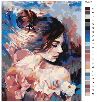 Картина по номерам, 100 x 125, RO229