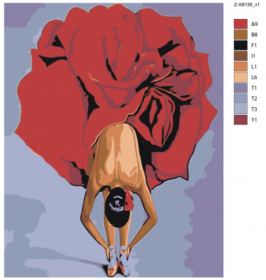 Картина по номерам, 40 x 50, Z-AB126