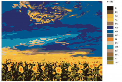 Картина по номерам, 72 x 90, KTMK-01836