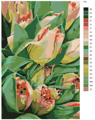 Картина по номерам, 60 x 90, F41