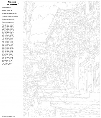 Картина по номерам, 40 x 60, RA202