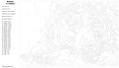 Картина по номерам, 40 x 60, Z1795