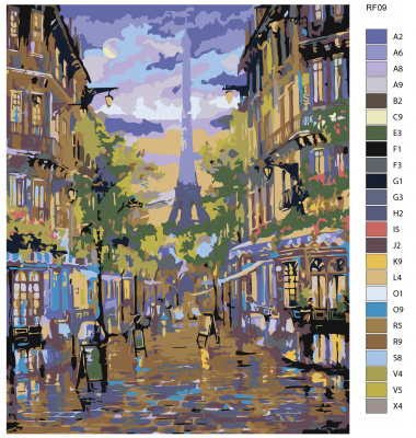 Картина по номерам, 40 x 50, RF09