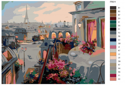 Картина по номерам, 72 x 90, FR011