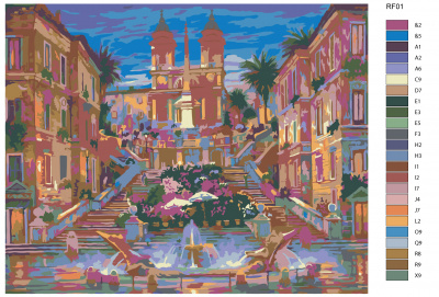 Картина по номерам, 40 x 50, RF01