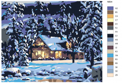 Картина по номерам, 40 x 50, NB04