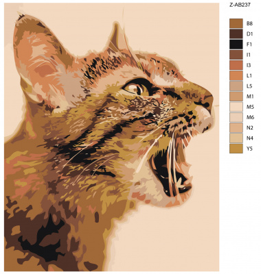 Картина по номерам, 100 x 125, Z-AB237