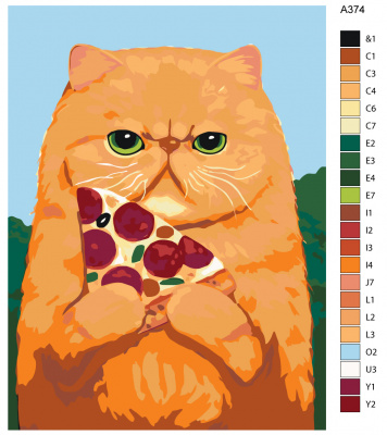 Картина по номерам, 75 x 100, A374