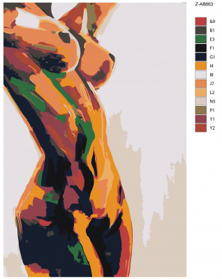 Картина по номерам, 48 x 72, Z-AB663