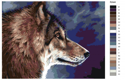 Картина по номерам, 36 x 48, RA44