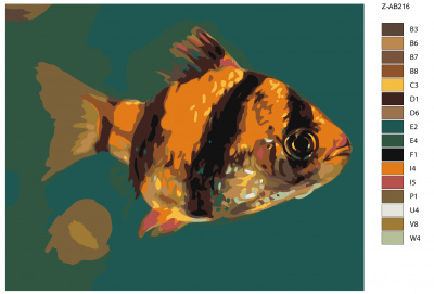 Картина по номерам, 40 x 50, Z-AB216