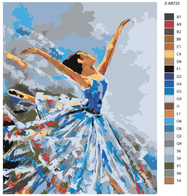 Картина по номерам, 80 x 100, Z-AB725