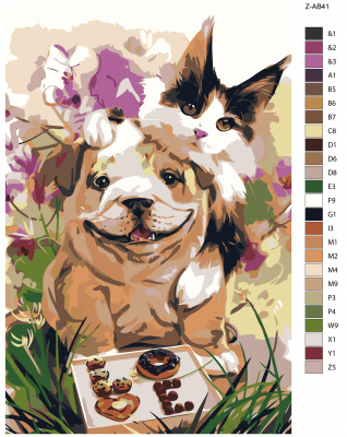 Картина по номерам, 40 x 60, Z-AB41