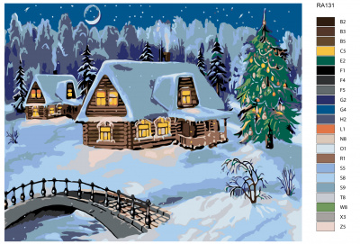 Картина по номерам, 40 x 50, RA131