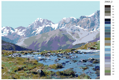 Картина по номерам, 72 x 90, Z0620