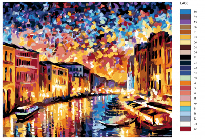 Картина по номерам, 72 x 90, LA08