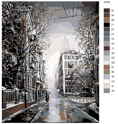 Картина по номерам, 40 x 50, GP02