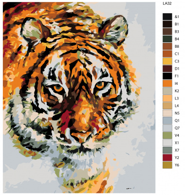Картина по номерам, 72 x 90, LA32
