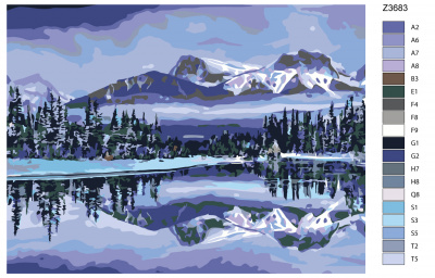 Картина по номерам, 60 x 80, Z3683