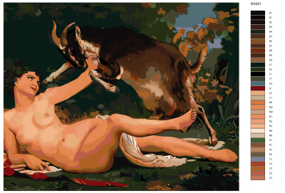 Картина по номерам, 72 x 90, RA001
