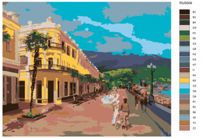 Картина по номерам, 100 x 125, RUS009